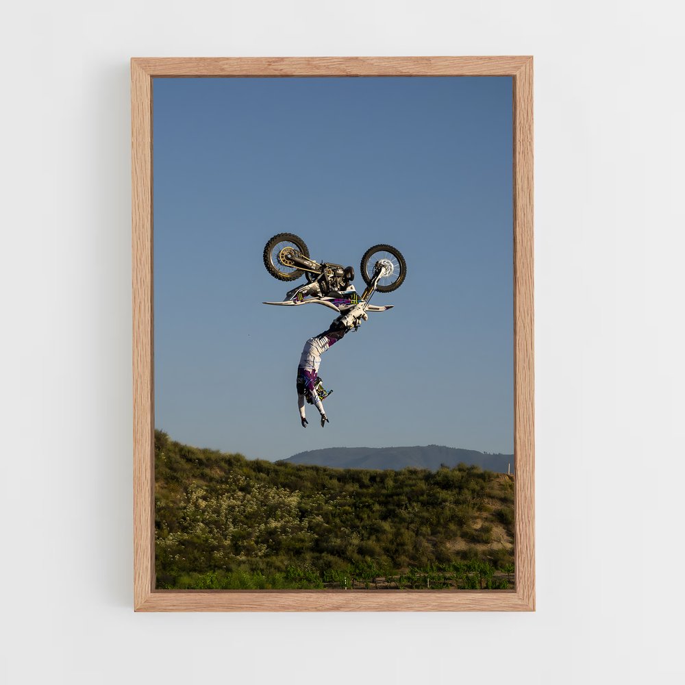 Poster Trickster à Moto – affiche Motocross freestyle (vue 4)
